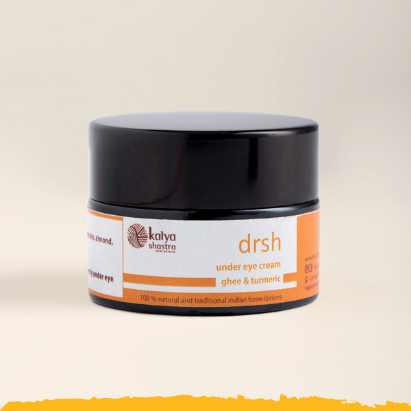 drsh under eye cream with ghee & turmeric 15gm kalyashastra