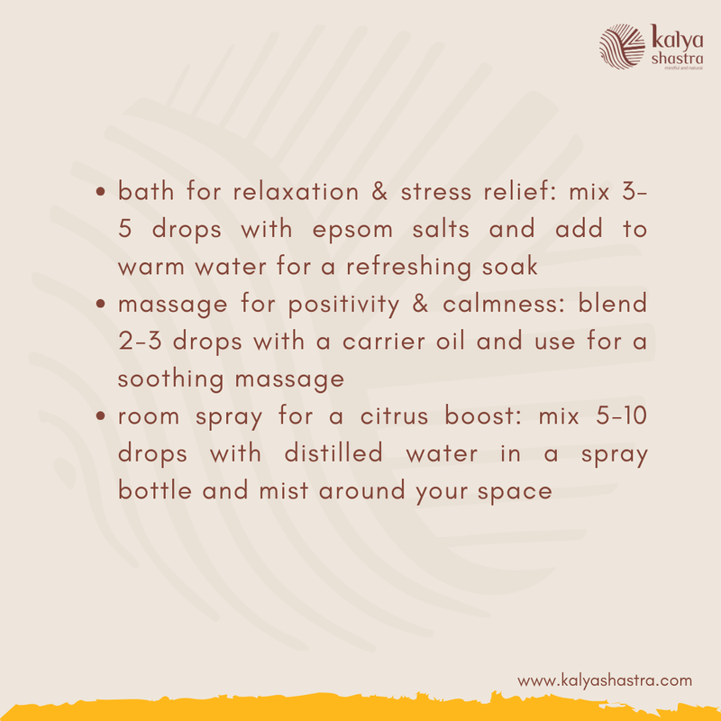 orange essential oil : 5ml