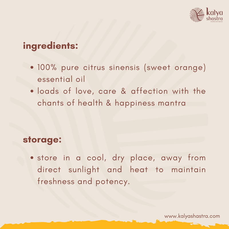 orange essential oil : 5ml