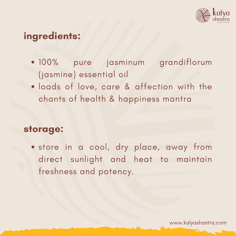 jasmine essential oil : 5ml