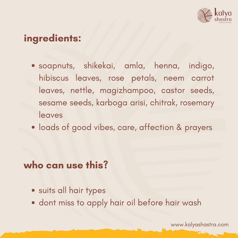 kesa shuddhi - hair wash powder – kalyashastra