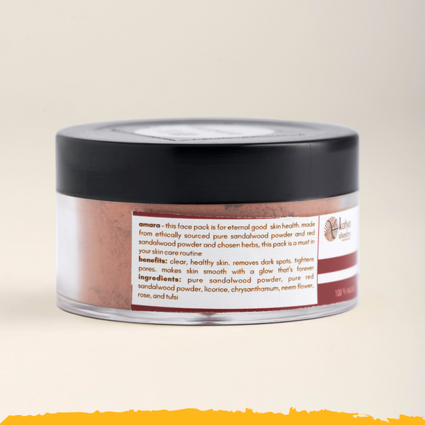 amara - face pack with sandalwood, red sandalwood and herbs