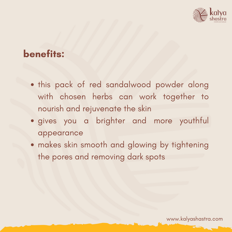 amara - face pack with sandalwood, red sandalwood and herbs