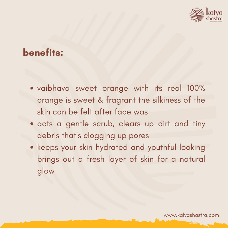 vaibhava - sweet orange face wash powder