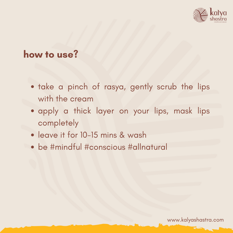 rasya - ghee lip mask