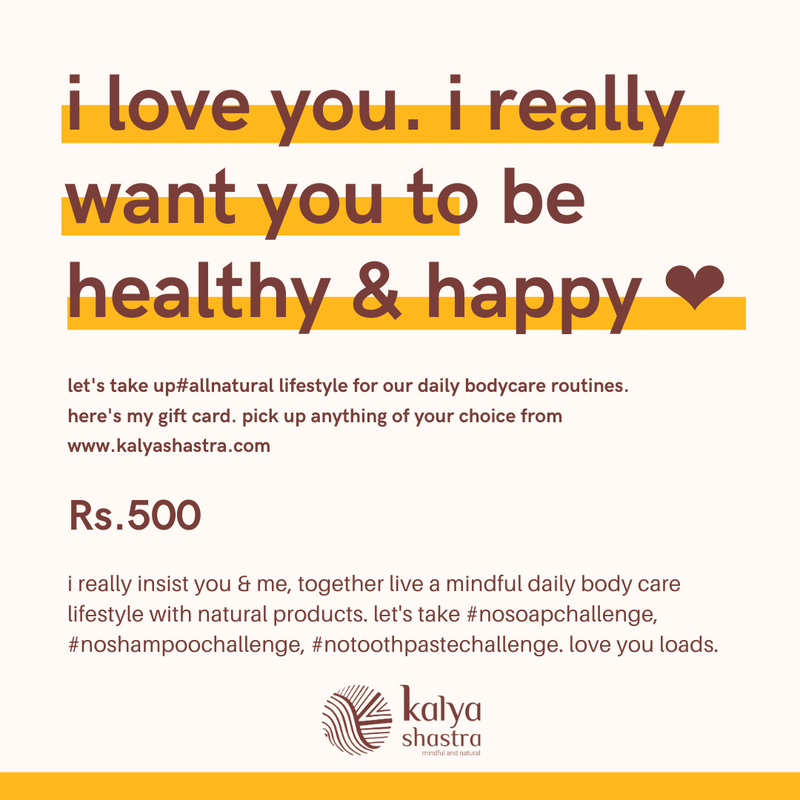Gift Card for a mindful natural lifestyle